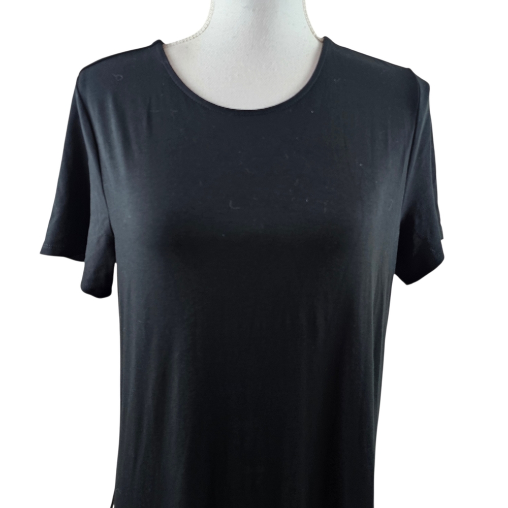 J. Jill Wherever Collection Black Tee Shirt Dress In M - Picture 3 of 8